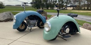 Clever Minibikes Built Out of Welded Fenders From Vintage Volkswagen Beetles