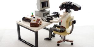 A Well-Dressed LEGO Alien Xenomorph Prepares For A Day At The Office