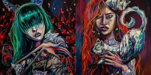 An Artist Painted 40 Creepy Women Portraits In The Last Two Years