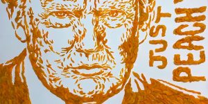 American Artist Artist Makes A Portrait Of Donald Trump From Peaches