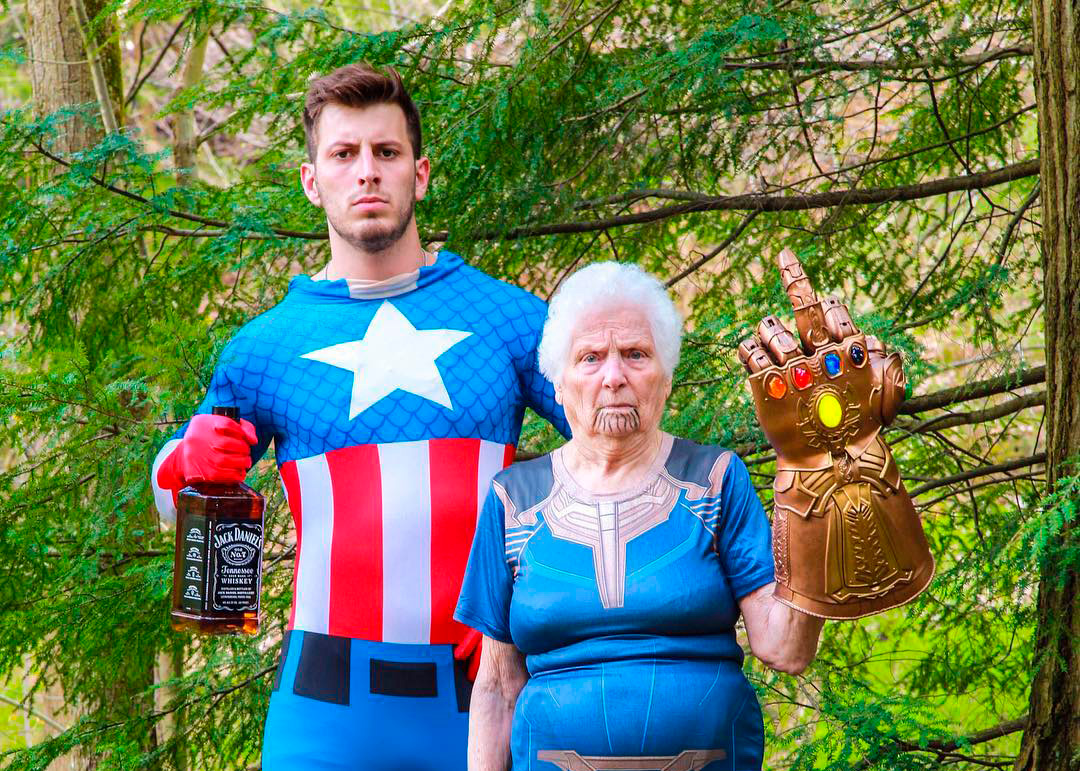 93 Year Old Grandma Her Grandson Dress Up In Ridiculous Outfits And It S Brilliant
