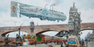 Punking The Past: The Steampunk Aesthetic Of Victorian London In Superb Paintings Of Vadim Voitekhovitch