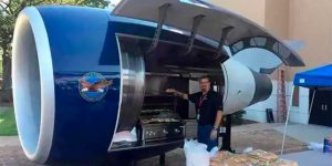 An Incredible Jet Engine Barbeque Grill Built By Delta Airlines Techs Using Scrapped Pratt & Whitney Parts