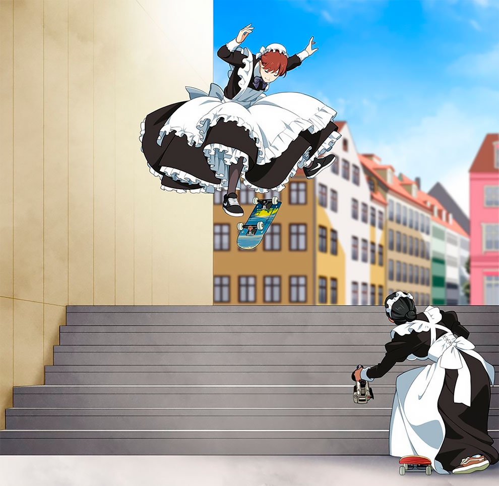Iconic Anime Skateboards : primitive skateboarding