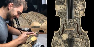 Artist Spent Over 4 Years Illustrating Dante’s Inferno On Violins