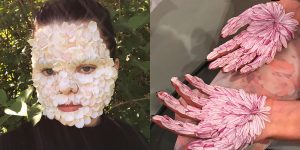 This Russian Artist Dresses Herself And Her Models In Surreal And Weird Costumes Made Out Of Vegetables, Fruits And Plants