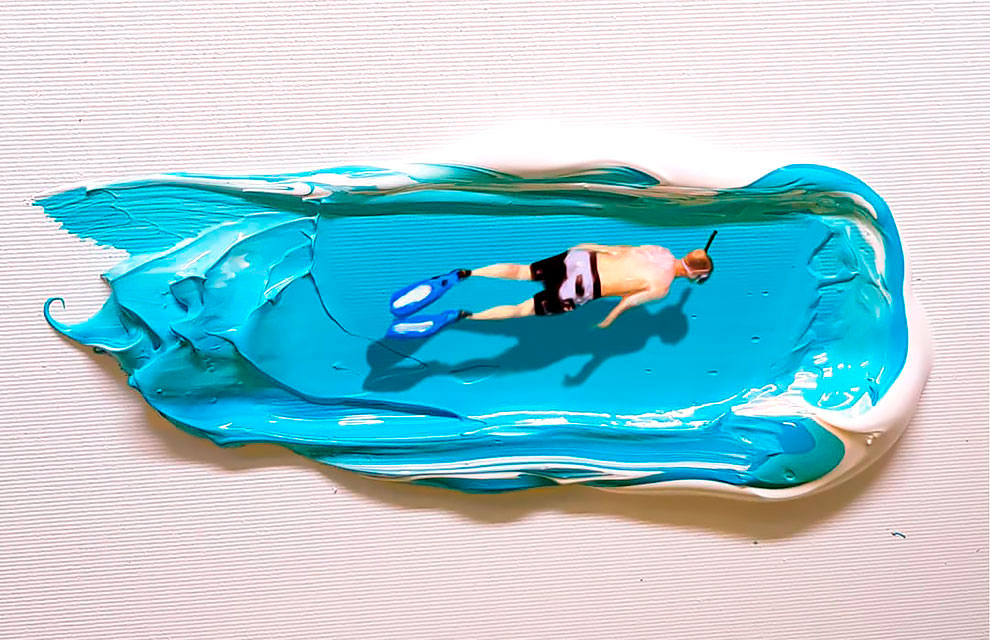 Artist Uses Layers Of Paint And Digital Art To Create Mesmerizing Paintings