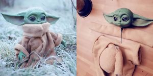 Artist Made A Baby Yoda Doll Entirely From Materials That She Found At Home
