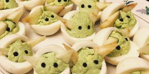 Couple Made Tiny Baby Yoda Hard Boiled Eggs For A Party