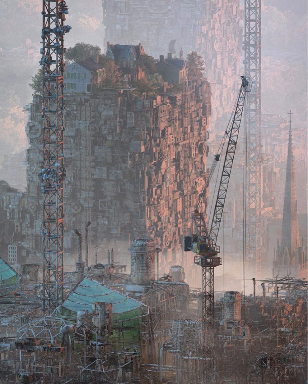 Mathew Borrett’s Imagined Dystopian Cityscapes Are Both Unnerving And 