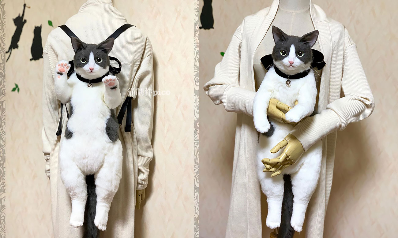 Japanese Designer Crafts Adorably Lifelike Cat Backpack
