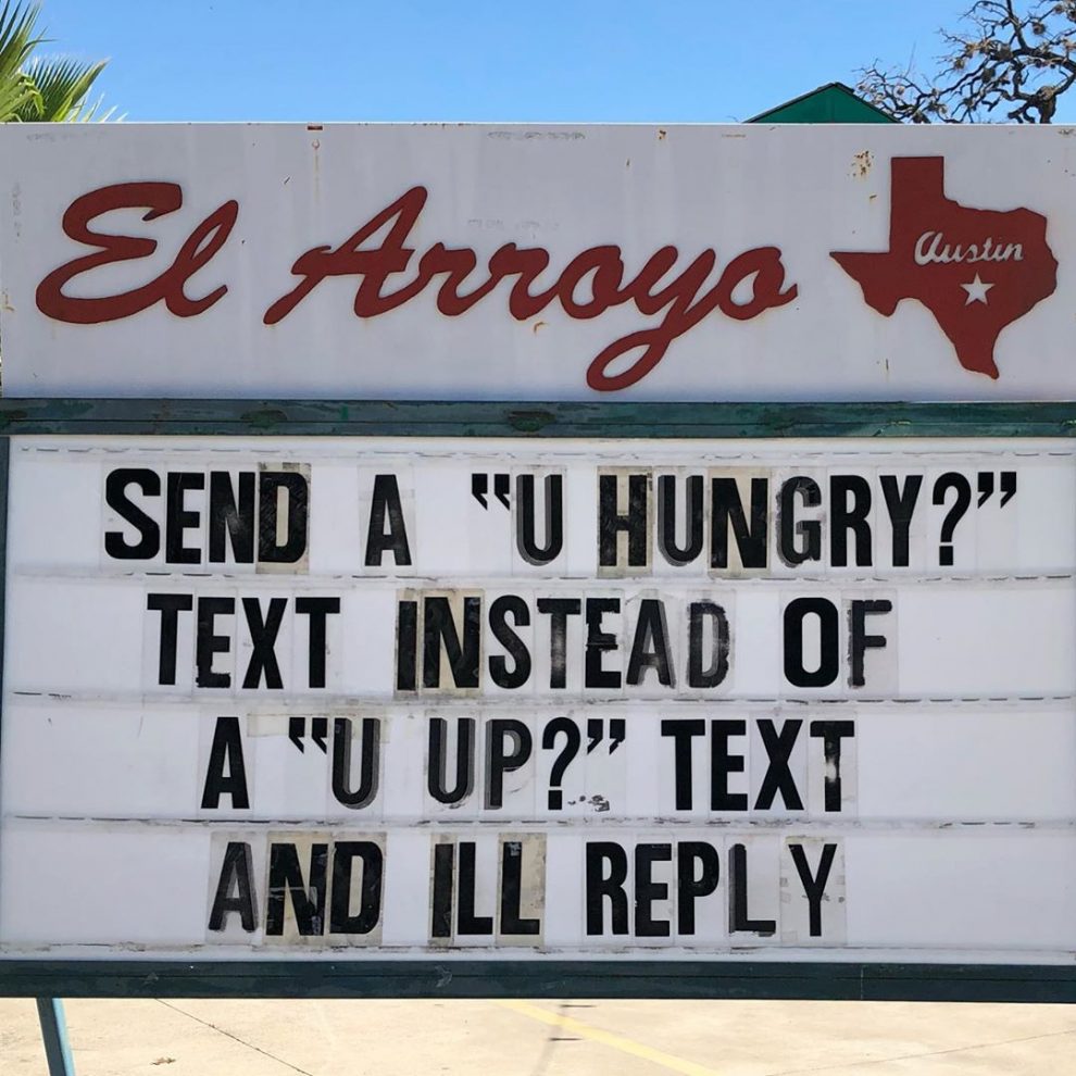 This Restaurant In Texas Is Putting Up The Funniest Signs Ever » Design ...
