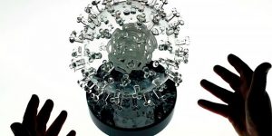 UK Artist Unveils COVID-19 Glass Sculpture, One Million Times The Size Of The Virus