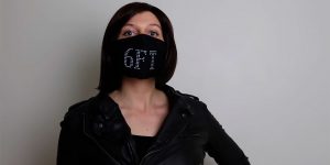 DIY Protective LED Face Mask Warns To Stay Away And Responds To Voice