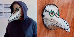 This Guy Used An Old Samsung Monitor To Make A Legendary Plague Doctor Mask