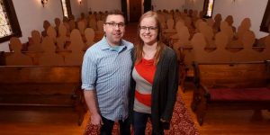 This Michigan Couple Couldn’t Have Friends and Family at Their Wedding. So They Had Cardboard Cutouts Instead