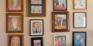 Daughter Replaces Family Photos With Crayon Drawings One By One, Parents Don’t Notice For 11 Days