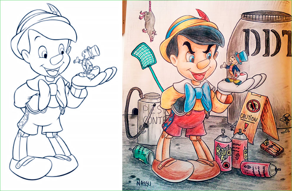 Coloring Book Corruptions: See What Happens When Adults Do