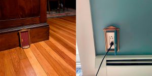 This Woman Creates A DIY Dollhouse Door Electrical Outlet Covers