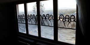 While Stuck In Quarantine, This Artist Started An Art Project On Her Windows