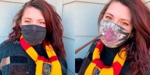 Colorado-Based Artist Stefanie Hook Makes Harry Potter Face Masks That Reveal The Marauder’s Map When You Breathe