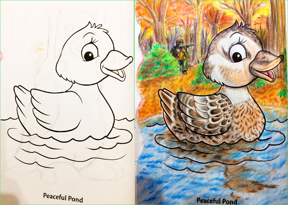 Defaced Books: When Adults Do Children's Coloring Books