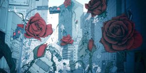 Japanese Artist’s Striking Illustrations Show Tokyo Overrun By Whales And Giant Flowers