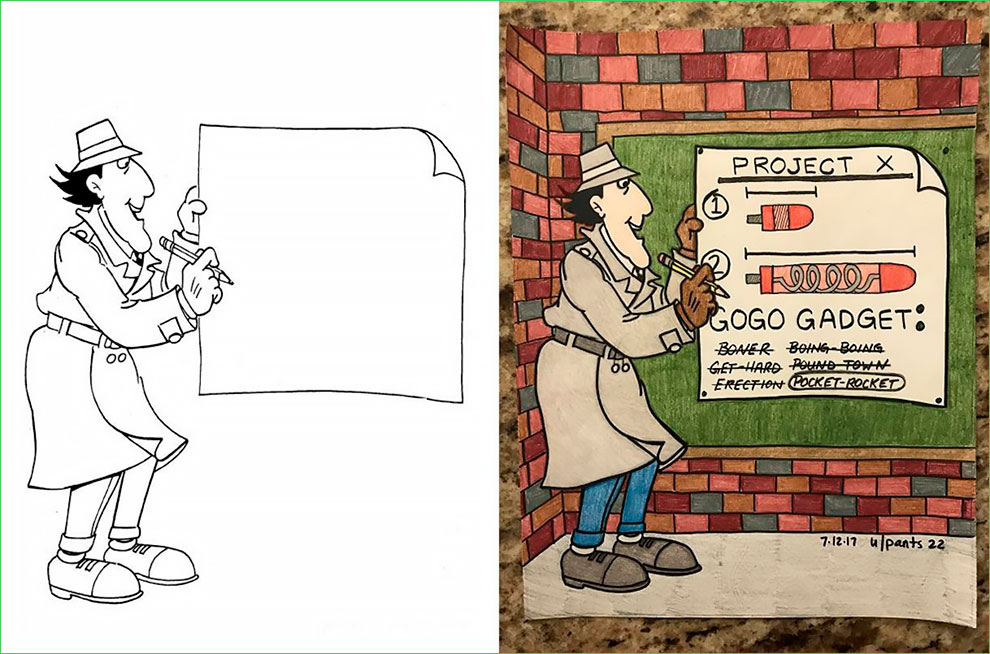 Defaced Books: When Adults Do Children's Coloring Books