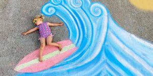 This Family Uses Chalk Art To Go On Adventures During The Lockdown