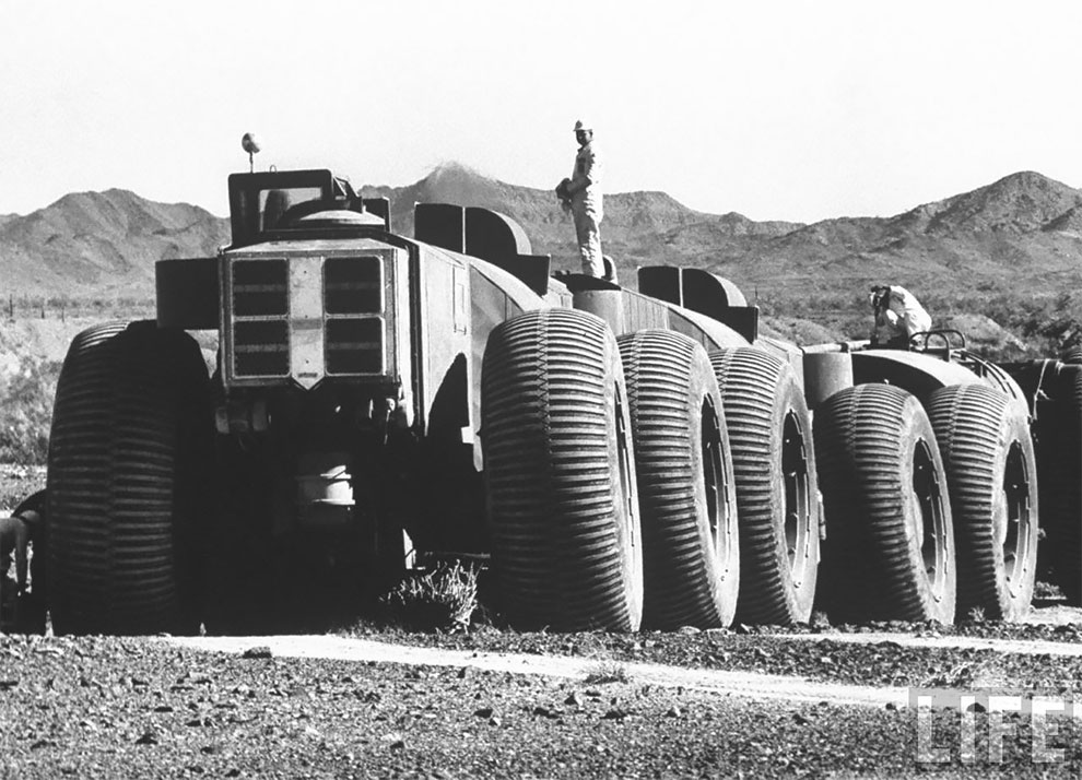 Amazing Vintage Photographs Of The TC-497 Overland Train Mark II, The Longest Offroad Vehicle In The World