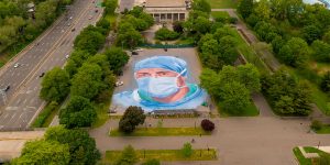 Strteet Artist Jorge Rodriguez-Gerada Honors Doctor Killed By COVID-19