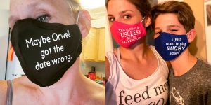 This Entrepreneur Makes Anti-Mask Masks For Anti-Maskers