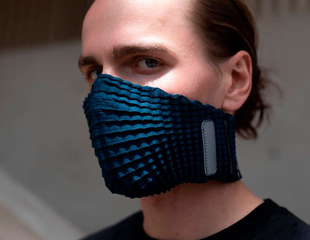 Made From Recycled Plastic Bottles, This Expandable, Reusable Face Mask