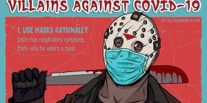 Artist Illustrates Villains Giving Advice On How To Fight COVID-19