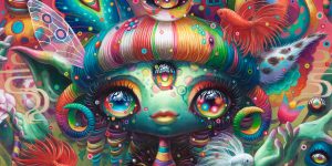The Incredible Psychedelic Paintings Of Yoko d’Holbachie From The Other Side Of The Rainbow