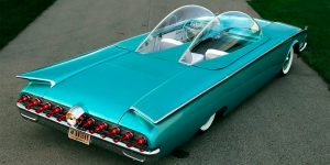 1960 Ford Spaceliner, a Vehicle That Looks a Bit Like a Spaceship From a Science-Fiction Movie