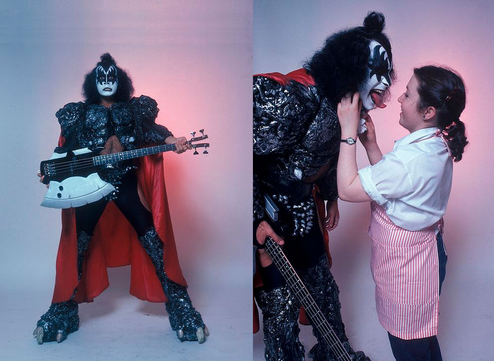 Stunning Retro Photos of Gene Simmons Rocks a Photo Studio in Full &quo...