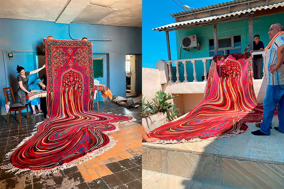 Magic Carpets The Incredibly Fluid Rug Patterns by Faig Ahmed » Design You Trust — Design Daily