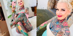 This German Grandma Spends 30 Thousand Euros To Tattoo Her Whole Body