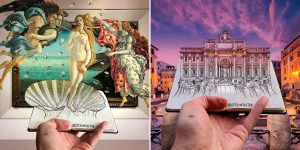 Italian Artist Pietro Cataudella Combines Drawings and Real Objects Into Amazing and Funny Sketches