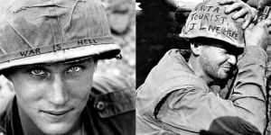 The Art of Self-Expression on a Steel Pot: Vintage Photos Showing Graffiti on Soldiers’ Helmets During the Vietnam War