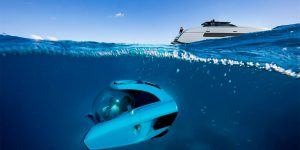 This 4x4-Inspired Aquanaut Yacht Explores Deeper with Onboard Submarine