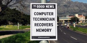 This Artist Delivers “The Good News” With Upbeat Street Flyers