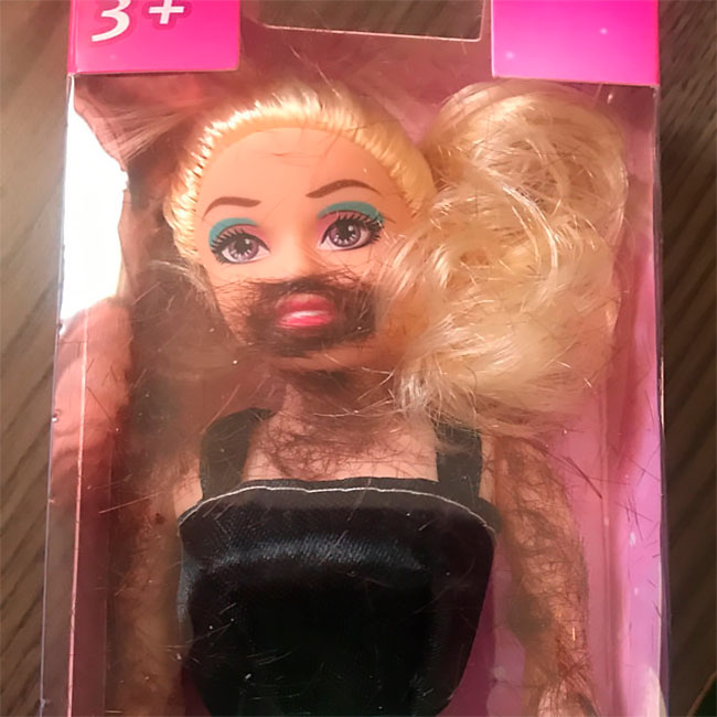 Shave and cheap play barbie doll