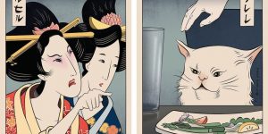 Memes of the Floating World: Artist Recreates Favorite Memes In Japanese Print Styles