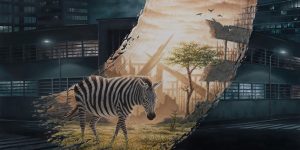 Giant Brushstroke Paintings By David Ambarzumjan Capture Different Periods Of Time In The Same Place