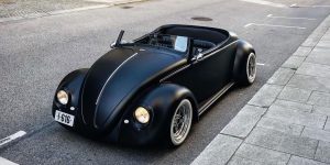 This Guy Transformed A 1961 VW Beetle Deluxe Into A Black Matte Roadster