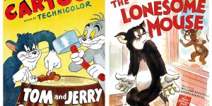 Vintage Posters for the Early Tom and Jerry Cartoons in the 1940s