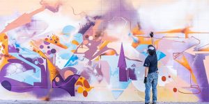 Every Year, Graffiti Artists Turn This Traffic Circle Into Amazing Legal Art Murals
