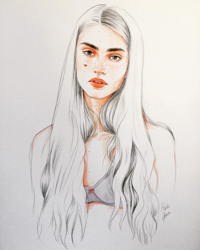 Artist Creates Sensual Portraits Characterised By The Female Presence ...